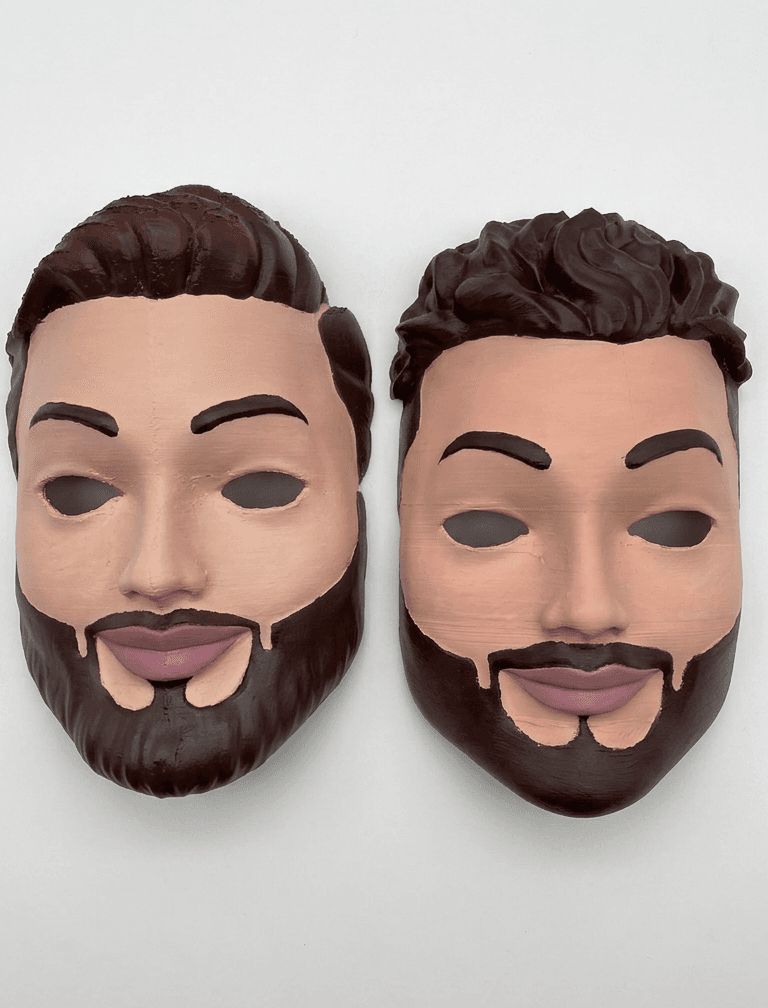 Dy maska te modeluara 3D