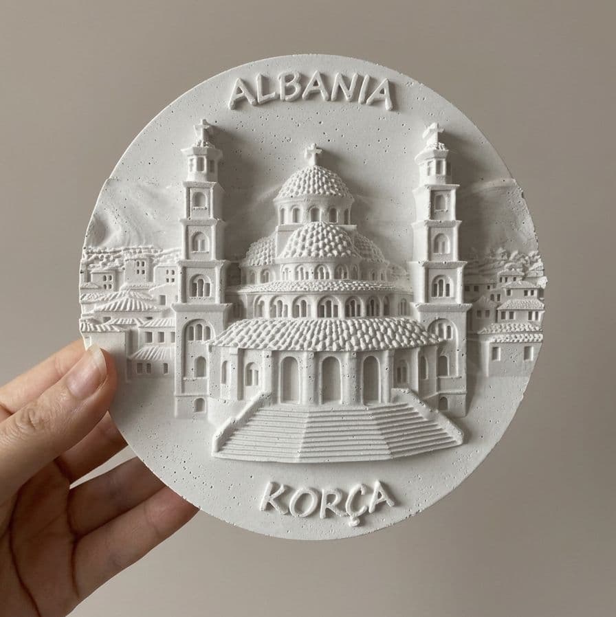 Reliev arkitektonik Albania Korca
