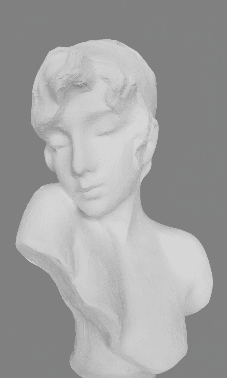 Bust i printuar 3D ne te bardhe